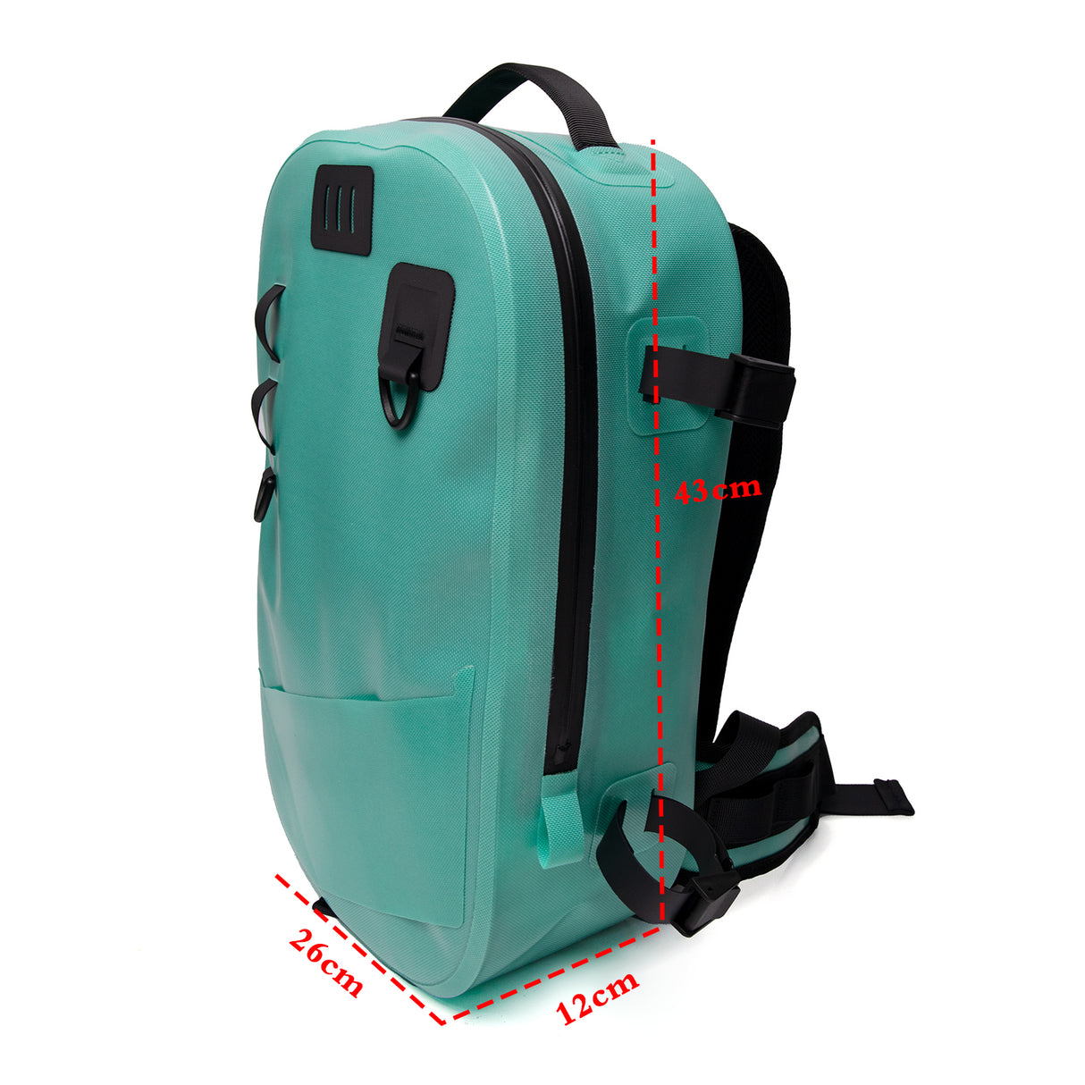 Eco-Friendly IPX8 Airtight Waterproof Zipper Backpack Self-Inflatable Outdoor Swimming Waterproof Bag
