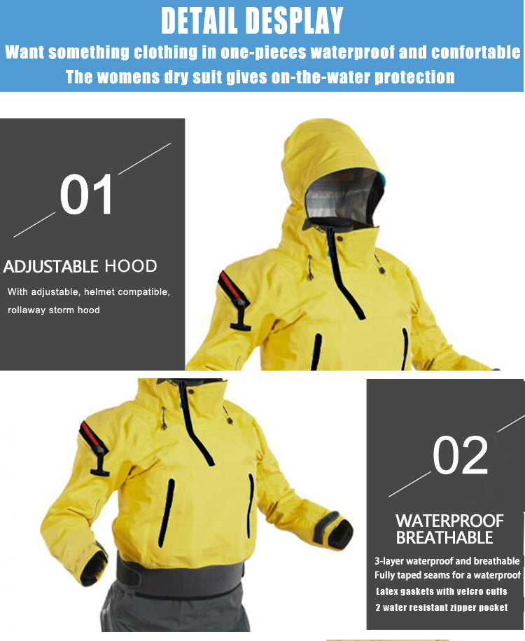 LKVER Women's Drysuit One-Piece Drysuit DW101