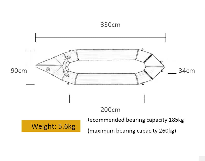 Manufacturers Sell Inflatable PackRaft with Free dry suit
